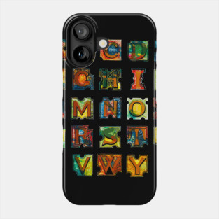Alphabet Phone Case