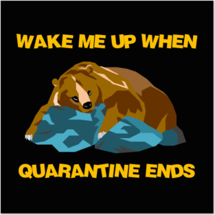 Wake Me Up When Quarantine Ends Posters and Art