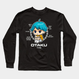 Otaku Anime Long Sleeve T-Shirt
