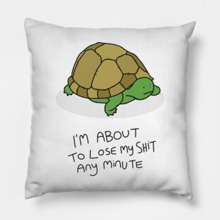 Grumpy Turtle Pillow