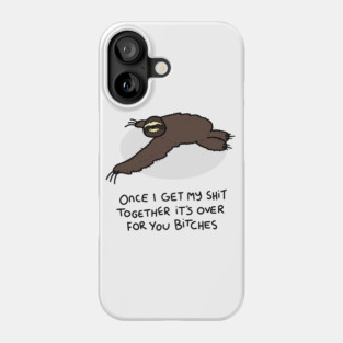 Grumpy Sloth Phone Case