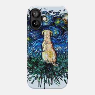 Yellow Labrador Night (splash version) Phone Case