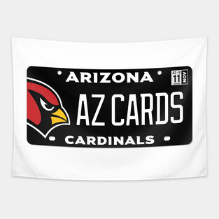 Arizona Cardinals Vanity Plate Tapestry