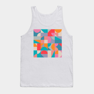 Mid Century Shapes N.04 / Colorful Summer Abstraction Tank Top