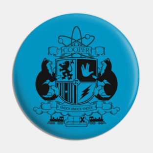 Cooper Coat of Arms (Monochrome Edition) Pin