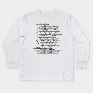 Under Construction Kids Long Sleeve T-Shirt