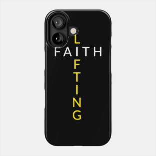 Faith Lifting Cross T-Shirt Phone Case