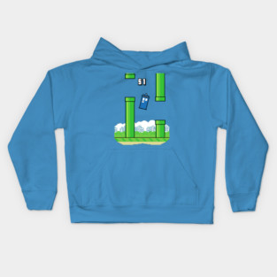 Flappy Tardis Kids Hoodie
