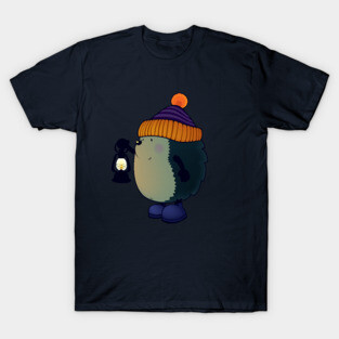 Hedgehog Jan in the winter night T-Shirt