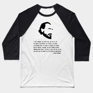 Charles Bukowski Quote Baseball T-Shirt