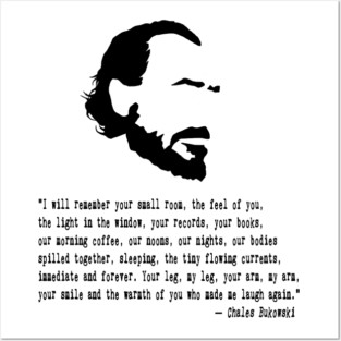Charles Bukowski Quote Posters and Art