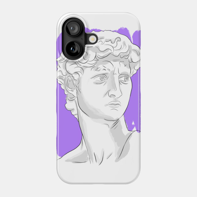 Classical Marble Bust Style Illustration Phone Case by denizko