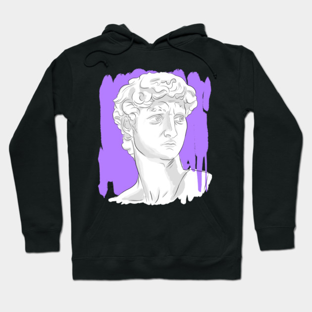 Classical Marble Bust Style Illustration Hoodie by denizko
