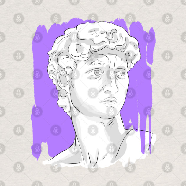 Classical Marble Bust Style Illustration by denizko