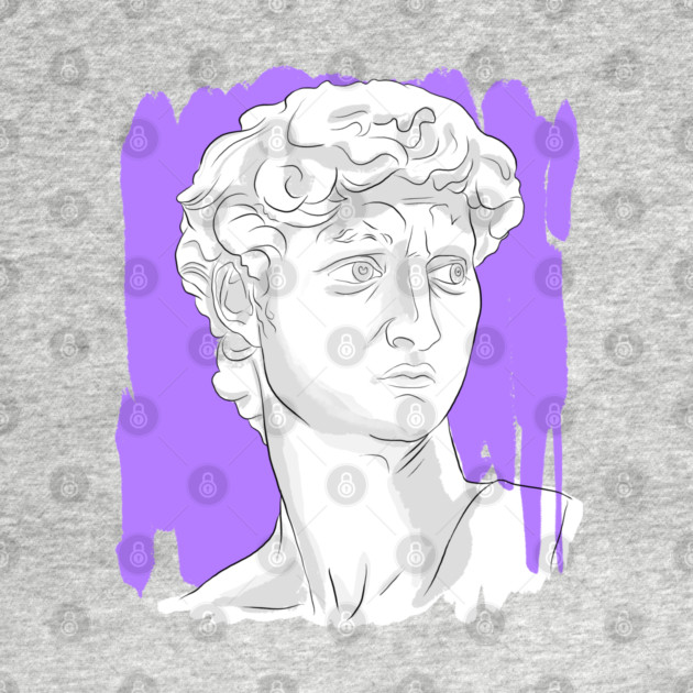 Classical Marble Bust Style Illustration by denizko