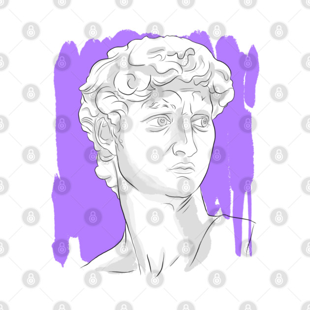 Classical Marble Bust Style Illustration by denizko