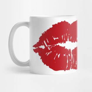 Kiss Mouth Red Lips Mug