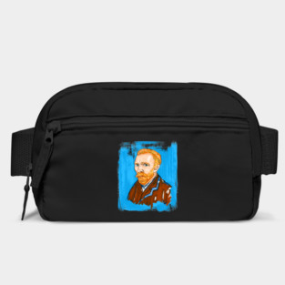 Post-Impressionist Style Bearded Van Gogh Portrait Illustration Bag
