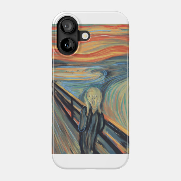 The Scream Expressionist Inspired Emotional Figure Illustration Phone Case by denizko