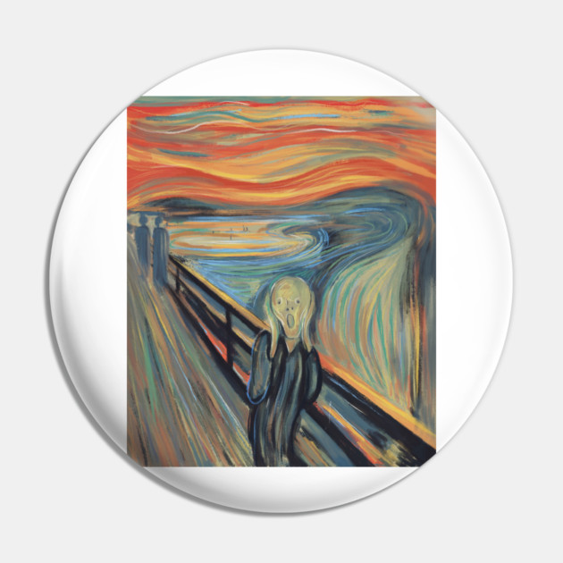 The Scream Expressionist Inspired Emotional Figure Illustration Pin by denizko