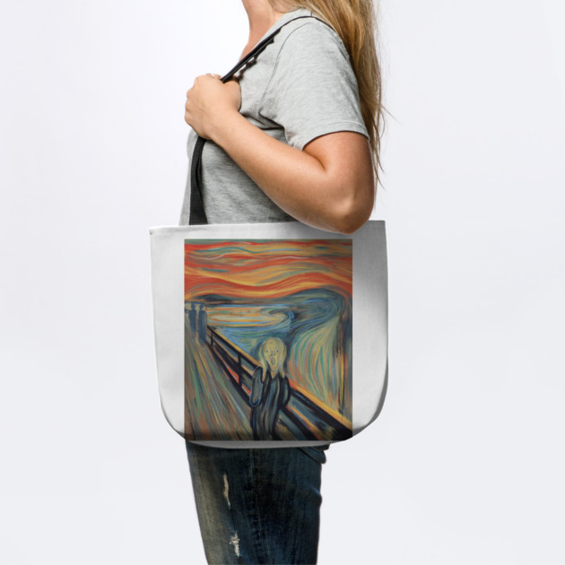 The Scream Expressionist Inspired Emotional Figure Illustration by denizko