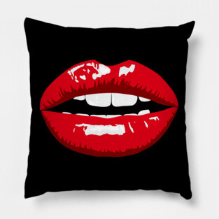Red Cherry Lips Pillow