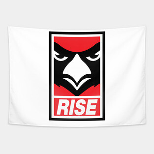 Rise Obey Cardinals Tapestry