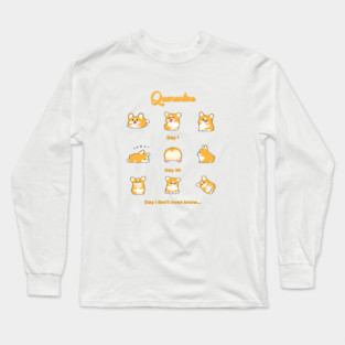 Corgi Quarantine Long Sleeve T-Shirt