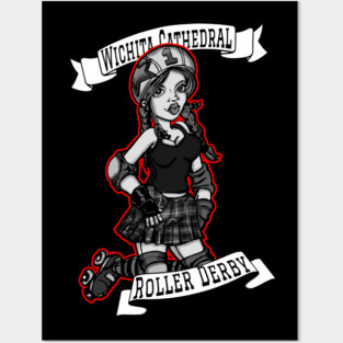 Roller Derby Girl Posters and Art