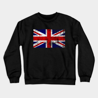 Vintage Union Jack Flag Crewneck Sweatshirt