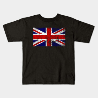 Vintage Union Jack Flag Kids T-Shirt