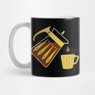 Vintage Pyrex Atomic Age Coffee Pot and Mug Mug