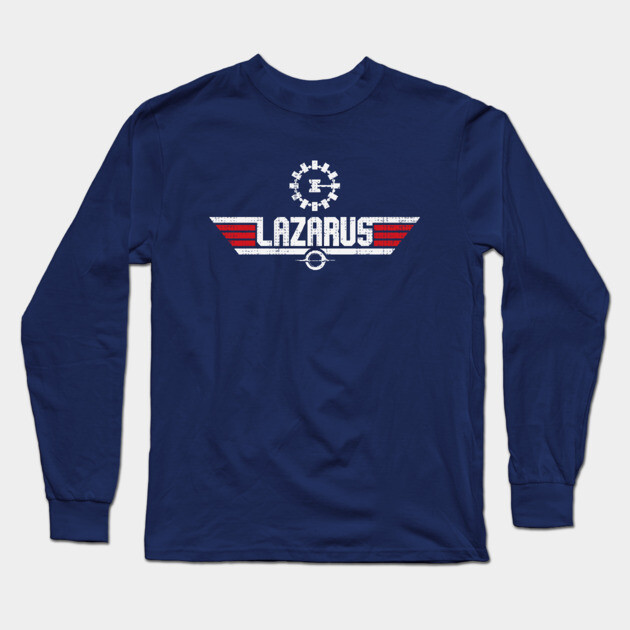 Lazarus Top Gun Long Sleeve T-Shirt by sebisghosts
