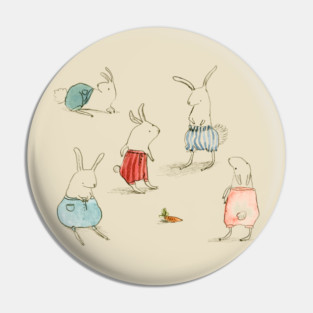 If Rabbits Wore Pants Pin