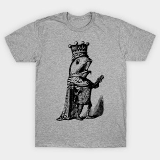 Vintage fish king fairy tale retro design T-Shirt