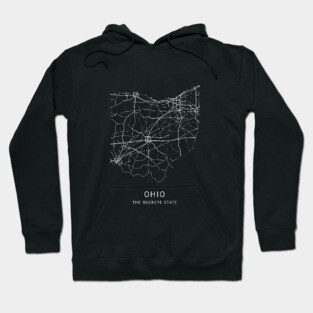 Ohio State Road Map Hoodie