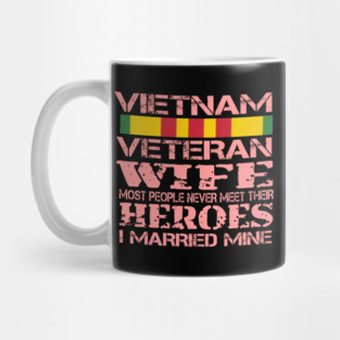 Distressed Vietnam War Veteran Wife Supporter Mug