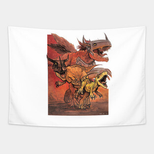 Evolution of Agumon Tapestry