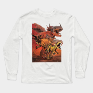 Evolution of Agumon Long Sleeve T-Shirt