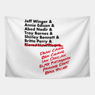 Community Best Characters Tapestry