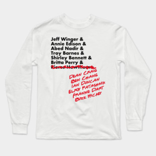 Community Best Characters Long Sleeve T-Shirt