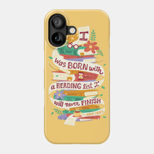 Reading list Phone Case