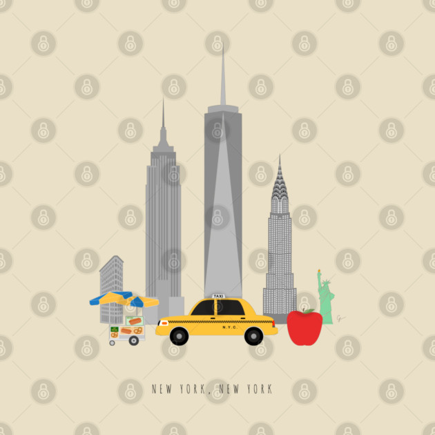 New York City, NYC Skyline by lymancreativeco