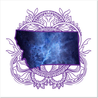 Montana Mandala Posters and Art