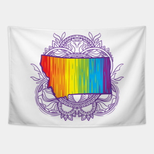 Montana Mandala Pride Tapestry