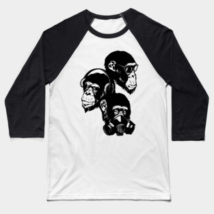 Three Monkey Baseball T-Shirt
