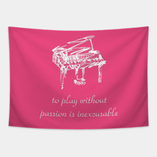 Piano Player Tapestry