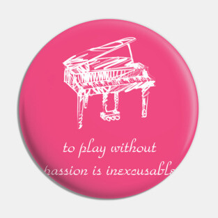 Piano Player Pin