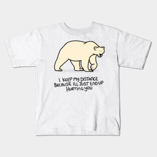 Grumpy Polar Bear Kids T-Shirt