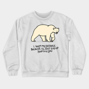 Grumpy Polar Bear Crewneck Sweatshirt